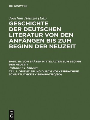 cover image of Orientierung durch volkssprachige Schriftlichkeit